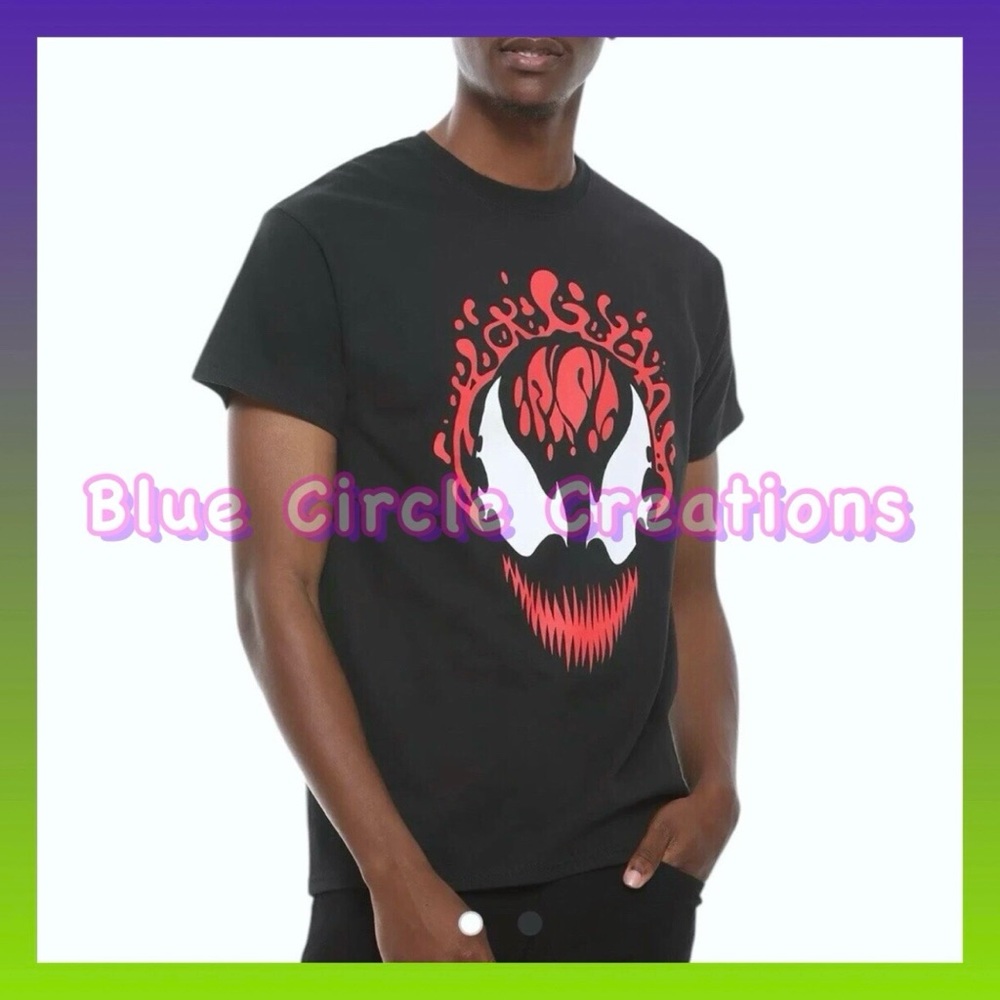 Marvel Spider-Man Venom Carnage Face T-Shirt
•Size Small (Unisex)